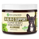Herbs de forro de plata 34 Canine Al-R-G - Suplemento de alergia herbaria para perros - Alivio natural para perros - Boosts a Dog's Healthy, Normal, and Natural Response to Allergens - 2 Ounce Jar