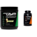 JYM Suplemento Ciencia Pre Jym Rainbow Sherbet Pre-Workout, 30 Servings &amp; Vita JYM Multivitamin for Athletes, 60 Tablets Bundle