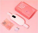 Parrilla de calefacción portátil para calambres de período - Puntos calambres Alivio Menstrual Calefacción Pad Vibración Calefacción Pad para Dolor, Batería recargable, Cordless - Wireless Calefacción Pad con Masajeador