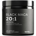 Maca Root Negro - Extracto ultra alta potencia 20:1 - Origen único, Wildcrafted &amp; Highly Concentrated - Laboratorio de terceros probado - 120 cápsulas