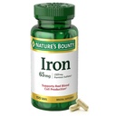 Bounty Iron 65mg de la naturaleza, 325 mg Sulfato ferroso, Soporte de energía celular, promueve la producción de células rojas normales, 1 servicio por día, sin gluten, 100 tabletas vegetarianas