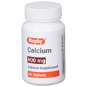 Rugby 600 mg Calcio Tabletas - Suplemento Calcio - 60 Cuenta (1 Pack)