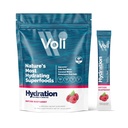 Voli Electrolytes Powder Packets ← No Añadido Sugar Electrolyte Drink Mix for Hydration ¦ Keto & Fasting Friendly, Natural Superfoods & Minerals ← Raspberry 15-Count