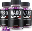 (3 Pack) VasoManix Gummies, Vaso Manix Classic Male Supplement, All Natural Formula for Men, Premium Gummy to Support Performance, Confidence and General Health, Official Reviews (180 Gummies)