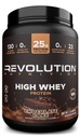 Revolution Nutrition, High Whey, Protein Powder 2LB, Whey Isolate, Gluten Free, Lean Muscle Mass for Men &amp; Women, 25g of Protein Per Scoop, 908 g, 24 Servings (Chocolate Cake, 2 libras)