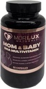 Mami &amp; Baby DHA Multivitamínico – Vitaminas Postnatales para Mujeres – Apoya el desarrollo del cerebro, el ojo y el hueso del bebé – No GMO, sin gluten, 60 cápsulas