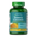 Curcumina de Turmeric Pride de Puritan 500mg, Standarized a 95% Cucuminoides, Suplemento dietético herbal para la salud antioxidante, 180 cápsulas de liberación de Radpid