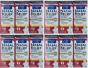(12 pack) Nasal Relief Spray, 12 horas Pump Mist (Oxymetazoline HCL) 0.5 fl oz