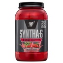 BSN SYNTHA-6 Polvo Proteína de borde, Polvo Proteína de fresa con Whey Hidrolyzed, Micellar Casein, Milk Protein Isolate, Bajo Azúcar, 24g Proteína, Milkshake de fresa, 28 Servimientos