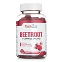 Pharmvista Beetroot Gummies 300mg - for Healthy Circulation Support * -Natural Mixed Fruit Flavor Non-GMO Vegan-Beet Chews- 90 Count