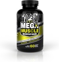 Mega Muscle - Muscle Gain ← Daily Booster Chewable Tablets Multivitamin for Dogs in All Life Stages ← High Protein, Weight Gain Puppy &amp; Adult Dog Supplement  durable Chicken Flavor ← 60 Tablets