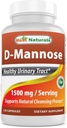 Best Naturals D-Mannose Capsules - Urinary Tract Cleanse Suplemento 1500mg/Serving - 120 Conde