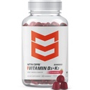 MTN OPS Vitamin D3 K2 Gummies, 5000 IU Vitamin D3 and Vitamin K2 MK7, Naturally Gluten-Free with Natural Strawberry Flavor, 60 Soft-Chew Gummies, 60 Servings per Container