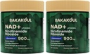 Suplemento NAD - Liposomal Nicotinamide Riboside, Resveratrol, Quercetin, NAD Nicotinamide Riboside Resveratrol 900mg, NAD+ Suplemento para hombres y mujeres, 80 cápsulas 2 Pack