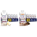 Garantizar Max Protein Nutrición Shake con 30g Protein, 1g Azúcar, High Protein Shake, French Vanilla & Café Mocha, Liquid, 11 fl oz (Pack of 12) Bundle