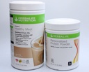 HERBALIFE (Duo) Fórmula 1 Mezcla saludable de afeitado nutricional (Cafe Latte) con pólvora de proteína personalizada