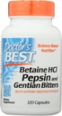 El mejor médico, Betaine HCL Pepsin " Gentian Bitters