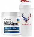 Cuervo Cretina & Shaker Bundle – Micronized Creatine Powder (250g, 50 Servings) + 28oz Leak-Proof BPA-Free Shaker Botella para la mezcla óptima
