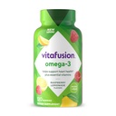 Vitafusion Omega-3 Gummy Vitaminas, Berry Lemonade Flavored, Heart Health Vitamins(1) Con Omega 3 EPA/DHA y Vitaminas A, C, D y E, América Número 1 Marca de vitaminas, 60 Day Supply, 120 Con