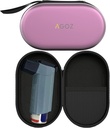 Caso AGOZ Asma Inhaler Funda de bolsas médicas protectoras con cremallera (Purple)