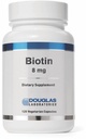 Douglas Laboratories Biotin 8 mg tención Vitamina B7 para apoyar la producción de enzima y la función de nervios TEN 120 cápsulas