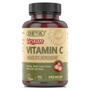 Vitaminas Veganas DEVA - Vitamina Premium de Alimentos Veganos C - Multifuente - No GMO - 90 Tabletas
