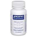 Encapsulaciones puras Melatonina 0.5 mg - Ayudador natural del sueño para la hora de dormir - Regula el ciclo del sueño-algo - 0.5 mg Melatonina - Vegan " No GMO - 60 cápsulas