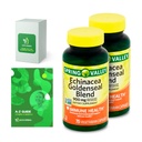 Echinacea Goldenseal Blend Suplemento dietético, 900 mg, 75 Ct Bundle con vitaminas exclusivas " Minerales " A a Z - Mejor Ligth limitadaSpring Guide@ (3 items)