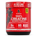 6 estrellas 100% Cretina Monohydrate Powder - Unflavored Micronized Creatine Monohydrate Suplemento para el rendimiento del entrenamiento, Muscle Building &amp; Strength - Creatine Powder for Women &amp; Men - 60 Servings