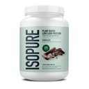 Isopure Plant-Based Protein Powder, Lactose Free, Gluten Free, With Iron, Chocolate, 20g Plant Protein Por Serving, 1.37 Lbs, 20 Servings