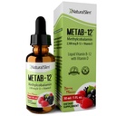 NaturalSlim Liquid B12 Vitaminas con Vitamina D - Metab-12 Metilcobalamina 2500 mcg B12 Sublingual gotas para el metabolismo, energía, &amp; soporte inmunológico - Berry Flavor 1 fl oz