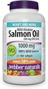 Webber Naturales Salvaje Aceite de Salmón de Alaska Softgel, 200 mg 180 Cuenta