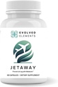 JetAway – Natural Sleep Support Suplemento con Bio-Fermented Melatonin – Jet Lag Support – Allergen-Free, No Jet Lag (60 cápsulas)