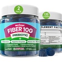 Gummies de fibra para adultos, azúcar gratis 10g Suplemento de fibra prebiótica con enzimas digestivas, probióticos &amp; 100 mg Betaine para el movimiento digestivo " Gut Health and Regulate Bowel, Vegan, Gelatin Gratis,120ct