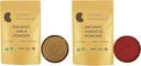 Combo de pólvora de frutas de amila orgánica " Hibiscus Petals Powder (8 onzas cada uno) Silencio Certified Organic ← Non-GMO Silencio No Añadido Preservatives