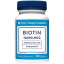 La vitamina Shoppe Biotin 1000MCG, Nutrient Metabolism Support for Healthy Vibrant Hair, Healthy Skin & Strong Nails, Energy Production (120 capsules)