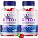 rize labs - Bio Science Keto Plus Gummies for Weight Loss, Extra Strength, Advanced Formula Incluye Apple Cider Vinegar Gummies (120 Gummies) (Pack of 2)