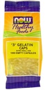 NOW Foods - Gelatin Empty Capsules '3' Size (Extra Small Size) - 1000 Gelcaps