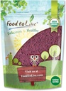 Alimentos para Vivir Orgánica Polvo de Jugos Negros, 4 Libras - No-GMO, Hecho de bayas secas crudas, sin acondicionar, Vegan, Bulk, Grande para Hornear, Smoothies, Yogurts, No Sulphites, Contiene Maltodextrin