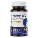 OxyEnergy Methyl Vitamin B12 5000mcg, Extra Strength Methylcobalamin B-12 Suplementos con Folate, Support Nerves, Energy Metabolism & Cognitive,60 Capsules