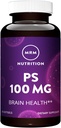 MRM Nutrición PS 100mg ← Phosphatidylserine  durable Brain Health tención Memoria + Aprendizaje TEN Gluten-Free TEN 60 Servings