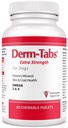 Derm Tabs Extra Strength for Dogs - Aceite Natural, Vitaminas, Minerales y Antioxidantes - Apoyar la piel saludable y reducir la ropa de cama -60 Tablas Chewable