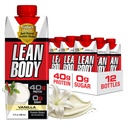 Lean Body Ready-to-Drink Vanilla Protein Shake, 40g Protein, Whey Blend, 0 Sugar, Gluten Free, 22 Vitaminas &amp; Minerals, 17 Fl Oz (Pack of 12) LABRADA