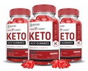 Laboratorios justificados (3 Pack Trim Tummy Keto ACV Apple Sider Vinegar Formulado con Pomegranate Beet Juice Powder B12 Vegan Non GMO 180 Gummies