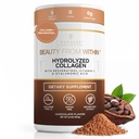 Péptidos de colágeno hidrolizado Polvo con vitamina C & Resveratrol - Pelo, Esquí y uñas Vitaminas para Hombres Mujer - Hueso y Suplemento Conjunto - Chocolate Flavored - 16 oz