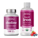 La promesa de la madre Hierro líquido " Choline Capsules Bundle