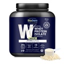 Biochem 100% Whey Isolate Protein Powder - Grass Fed, Low Carb, Keto-Friendly, Non-GMO, Gluten-Free - Supports Immune Health &amp; Muscle Recovery 20g Vegetarian Protein per Serving - Natural Flavor,1.5lb
