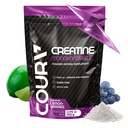 COURA Creatine Monohydrate Lemon-Berries Flavor - Suplemento Deportivo - Fuerza y resistencia - Ideal para entrenamientos intensos - Gluten Gratis - Botella Gratis - 450g