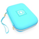 CASEMATIX 8" Turquoise Asthma Inhaler Case for Travel Fits Spacer, Máscara y Accesorios, Incluye sólo Caso