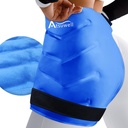 Atsuwell XL Hip Ice Pack Wrap, Gel Cold Pack for Hip Care, Reutilizable Ice Pack for Hip Replacement, Soft Plush Lined Compresss for Hip, Knee, Back, Blue